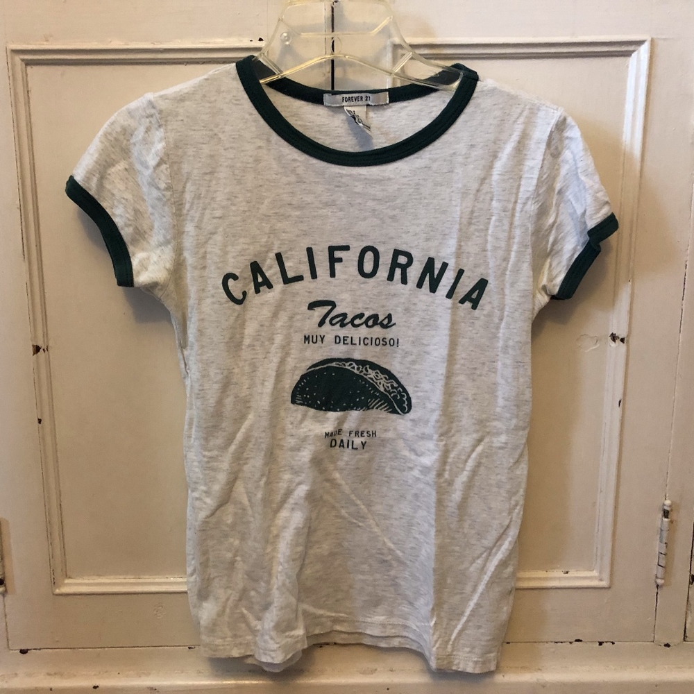California Tacos Graphic Ringer Tee